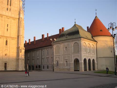 Zagreb: the cathedral and archbishop's palace in morning light