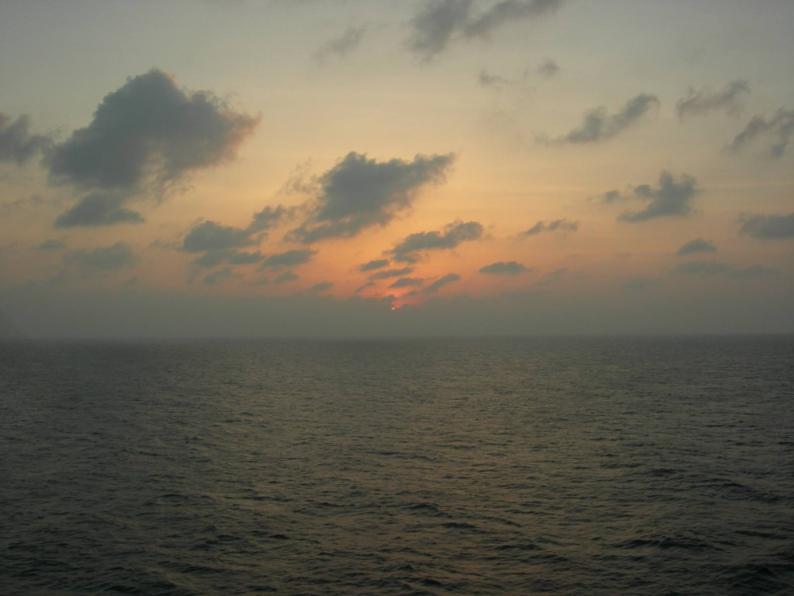 Sunset over the Caribbean