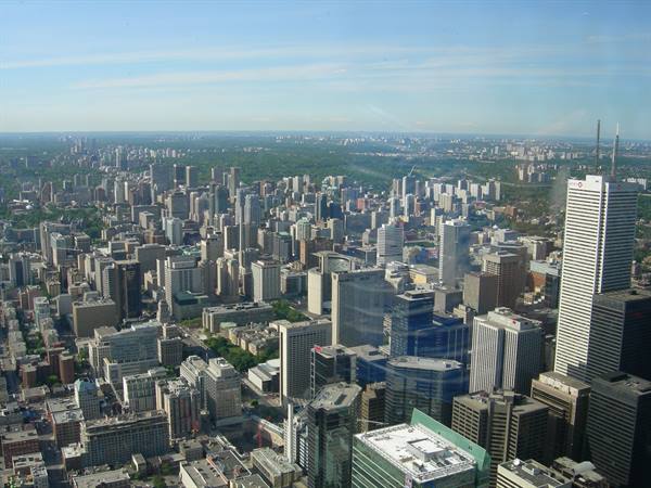 Panorama from the CN Tower - Toronto