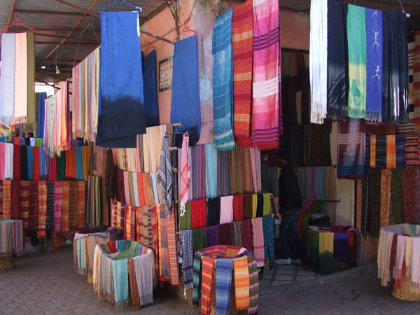 Colours in the souqs of Marrakesh