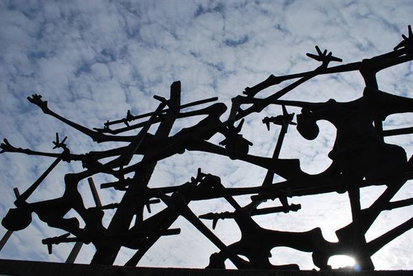 monument to the dachau concentration camp