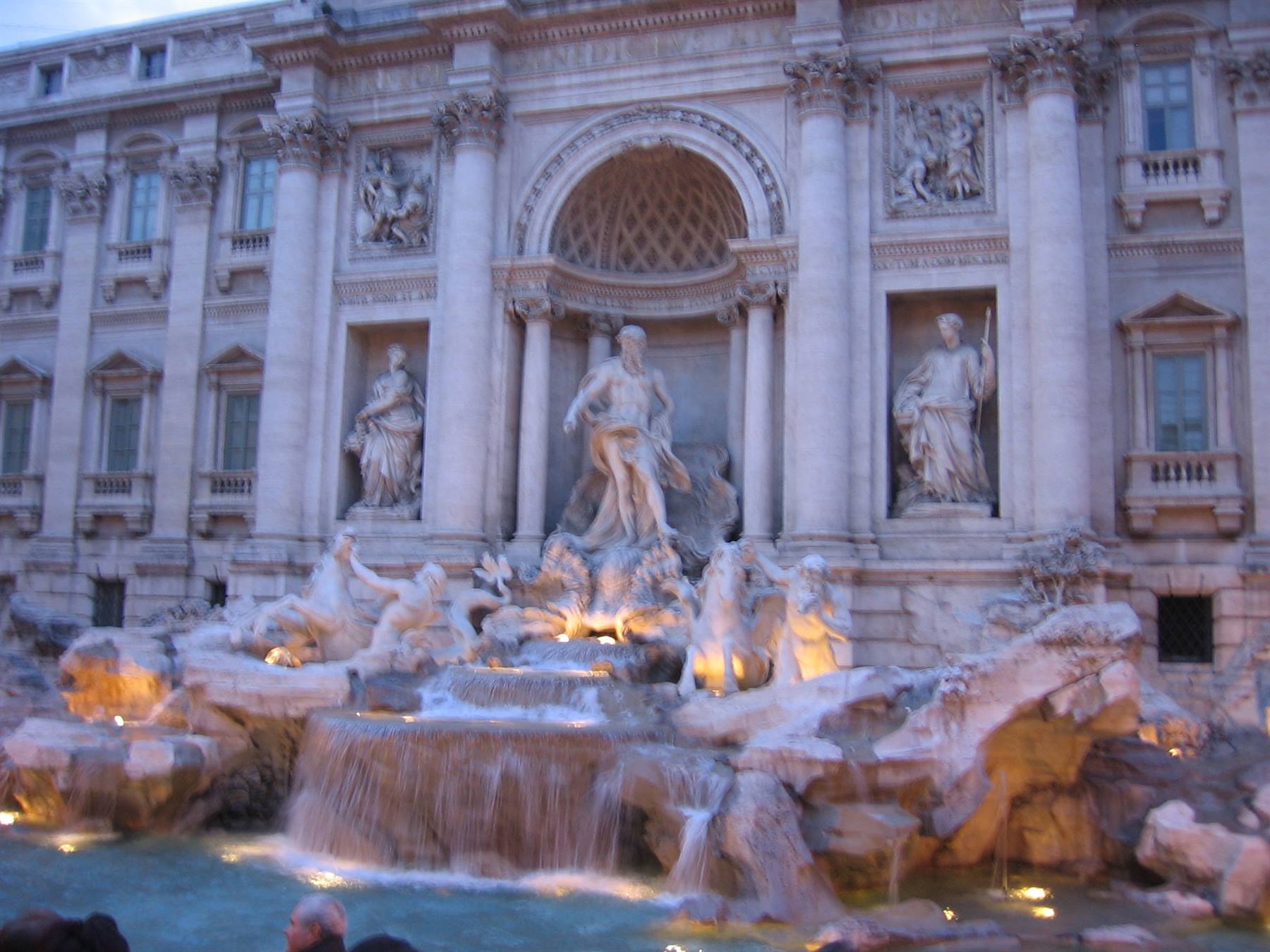 the Trevi Fountain