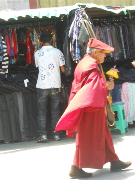 monk in the Tibetan quarter