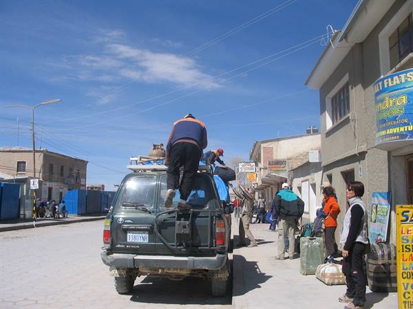 arrival at Uyuni  Adios amigos!