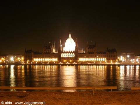 The parliament by night