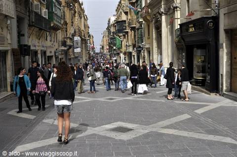 Main street of Valletta