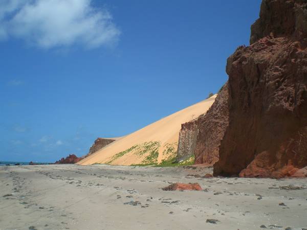 Orange sand dunes