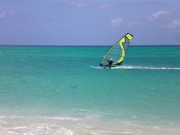 wind surfing in Boavista