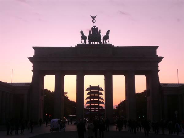 Brandenburg Gate at sunset