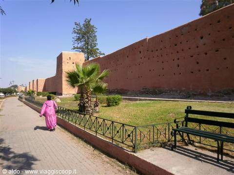 the walls of Marrakech