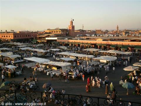 Jemaa el Fna Square at sunset