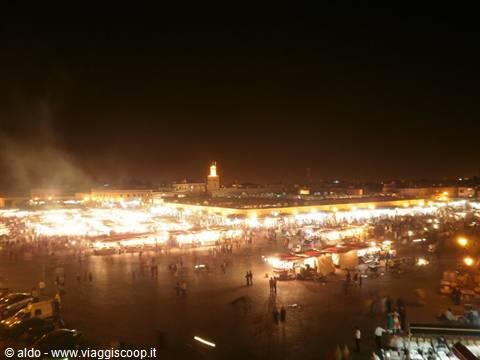 Jemaa el Fna Square at night