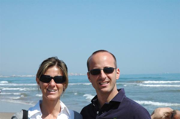 The two of us at Playa de las Arenas