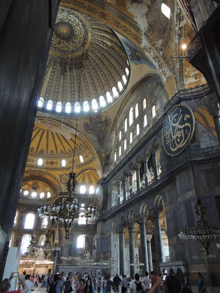 Istanbul - the Hagia Sophia Basilica - interior