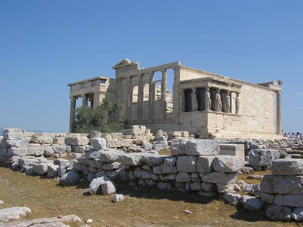 temple of Erechtheion on the Acropolis
