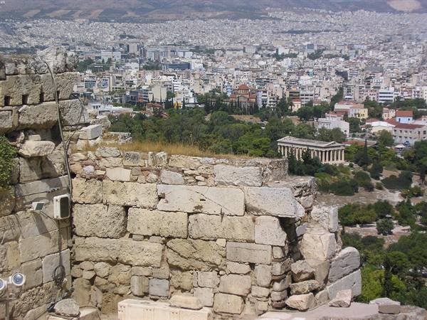 panorama of Athens from the acropolis