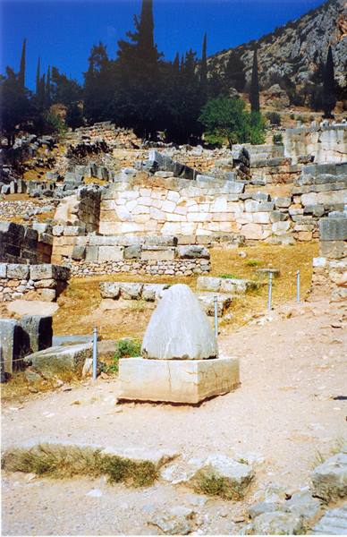 navel of the world sanctuary of apollo in delphi