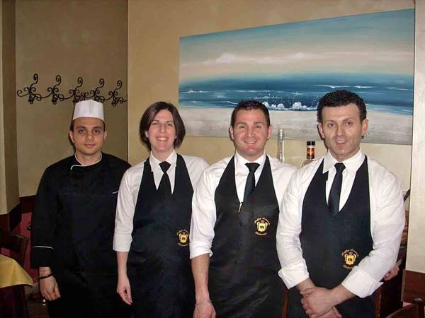 The staff of Ristorante Happy Moments