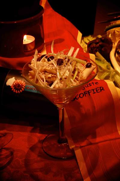 At the Les Gourmands Restaurant