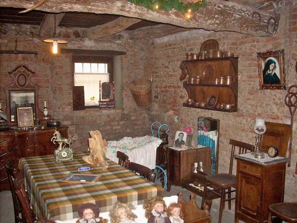 A farmhouse kitchen inside the museum run by the Pro Berot Association
