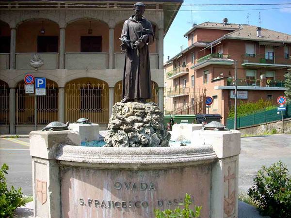 The statue of St Francis of Assisi