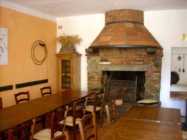 The dining room of the Agriturismo Cascina Torrine