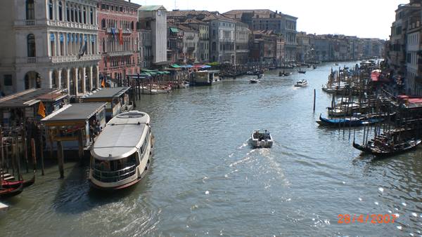 THE GRAND CANAL FROM RIALTO
