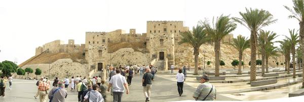 Aleppo: The walls of the Citadel