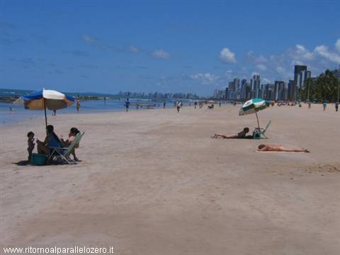 Semi-deserted beach