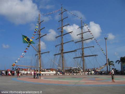 Sailing ship at the port