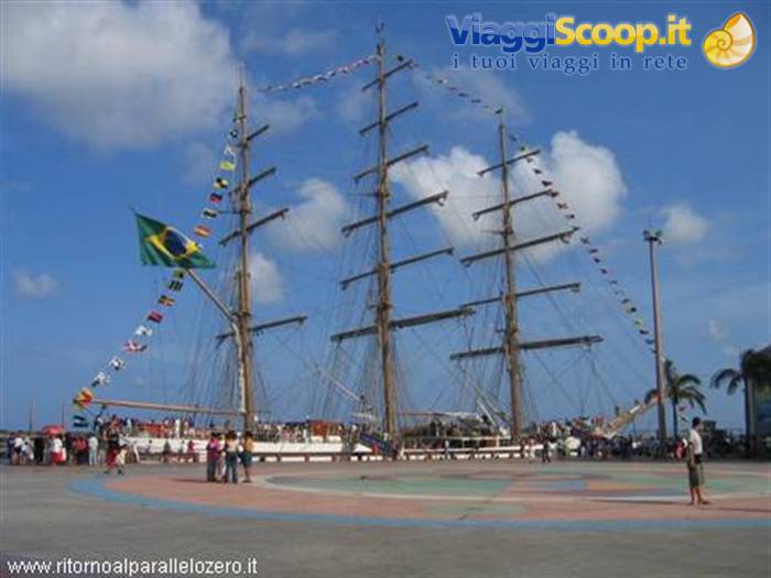 Sailing ship at the port