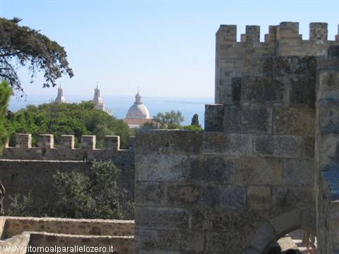 At the top of the castle