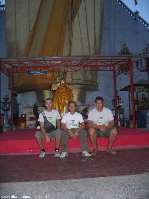 At the feet of the Buddha