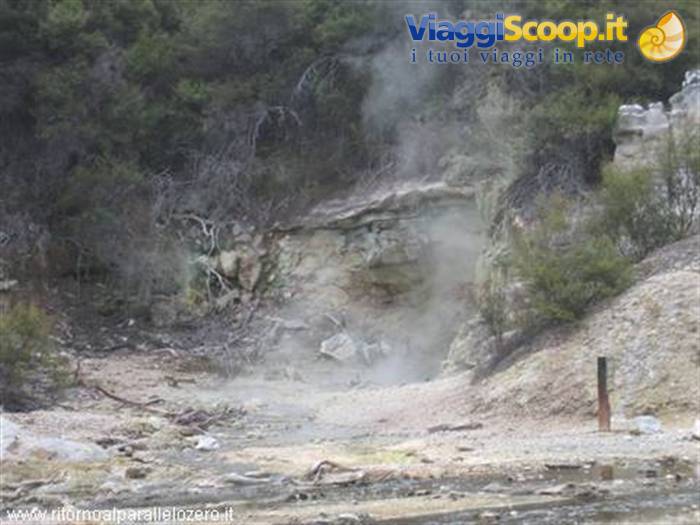 Inside the Wai-o-tapu park
