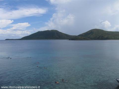 Snorkelling in the lagoon