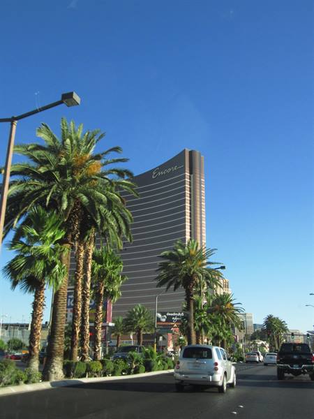 the arrival in Las Vegas 