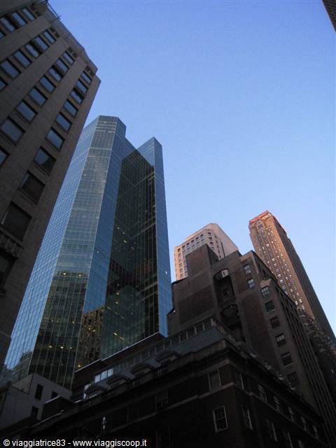 reflections on the skyscrapers