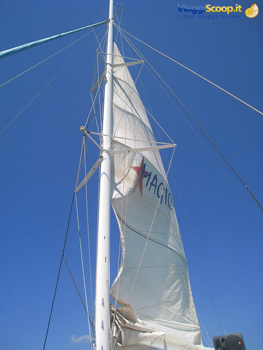 Towards Formentera -- a day on a catamaran --
