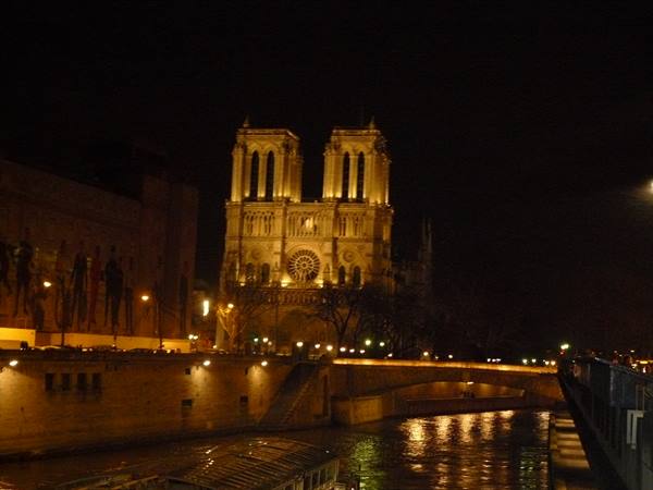 Notre Dame at night