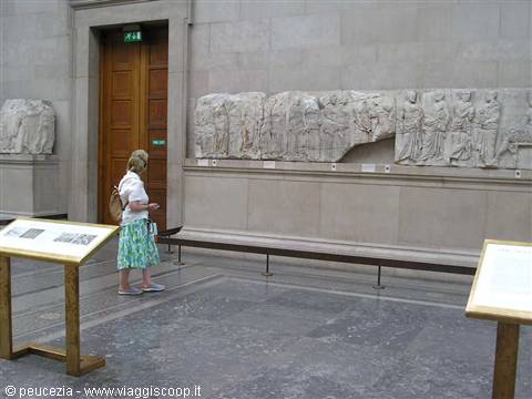 romantic English woman (?) observing the remains of the Parthenon