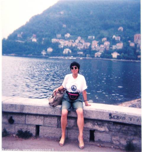 Como: panorama from the lakeside ruined by human presence