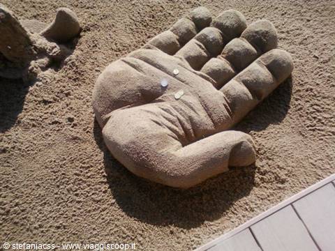 the artist's hand