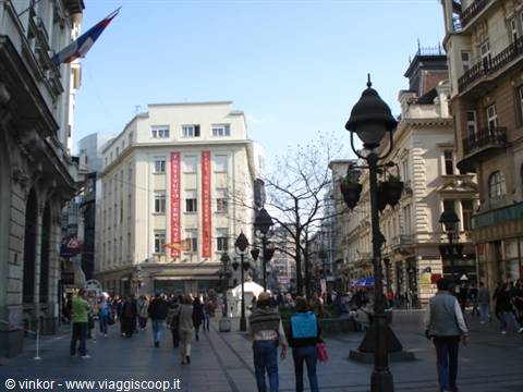 Belgrade: the pedestrian street Kneza Mihajlova