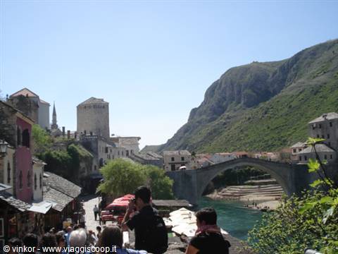 Mostar: another view of the bridge