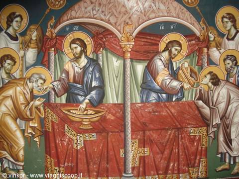 Skopje: religious painting at the national museum
