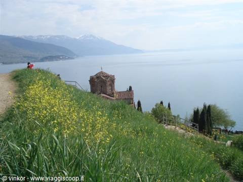 Ohrid: view of the city from the castle