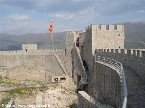 Ohrid: the walls of the castle