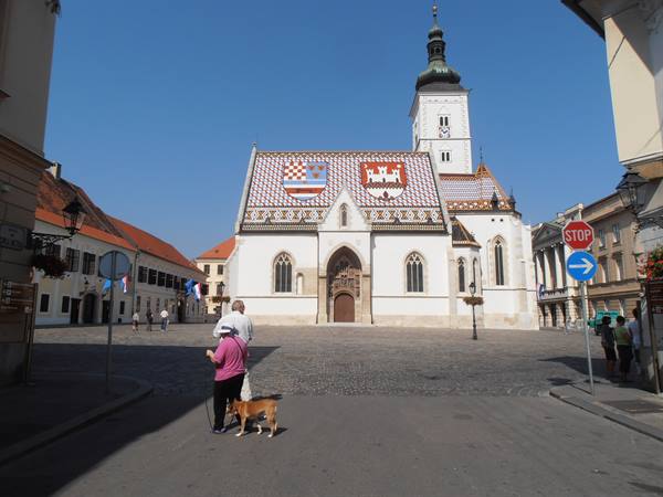 the church of St Mark in the Kaptol hill