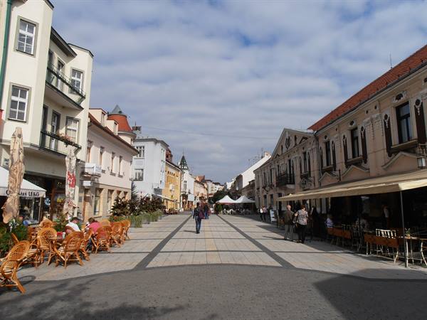 the centre of Piestany the spa town