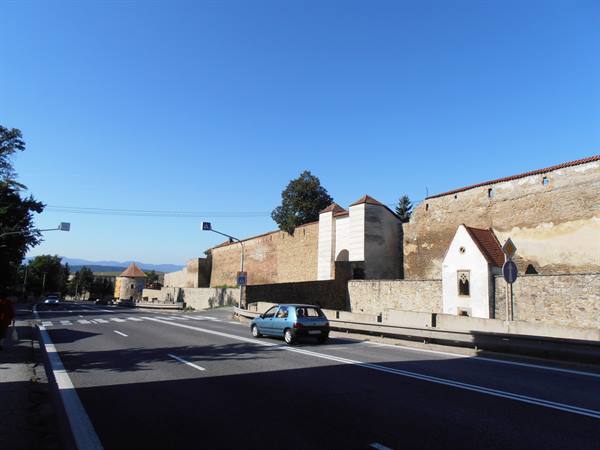 the medieval walls of Levoca